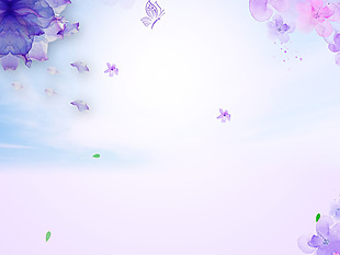 紫色梦幻花朵背景