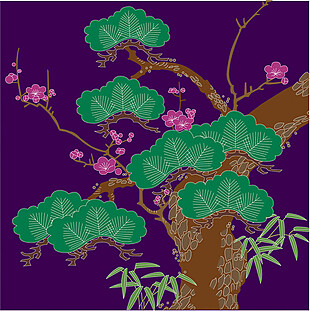梅花树装饰图