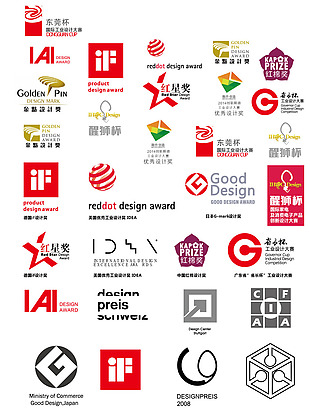 各种工业设计大奖logo
