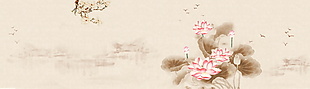 手绘花卉花纹背景图