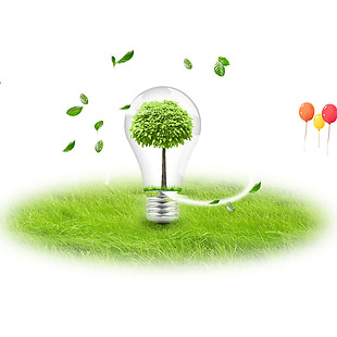 绿色用电环保元素