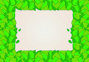 绿色叶子图案矢量素材
