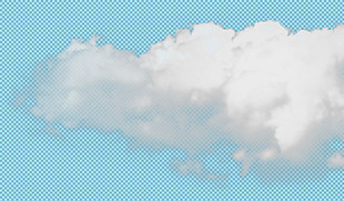 蓝天白云免抠png透明图层素材