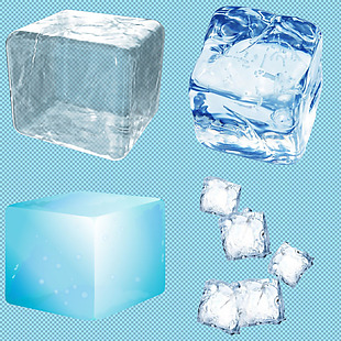 立方体冰块免抠png透明图层素材