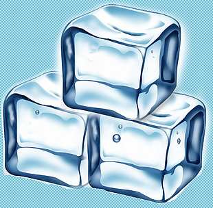 冰块三个免抠png透明图层素材