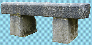 石头小凳子免抠png透明图层素材