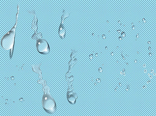 晶莹水滴免抠png透明图层素材