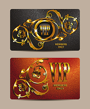 金属vip皇冠会员素材卡片