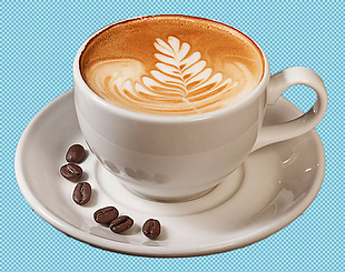 奶油咖啡咖啡杯免抠png透明图层素材