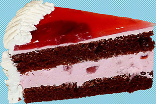 红色奶油蛋糕免抠png透明图层素材