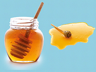 美味透亮的蜂蜜免抠png透明图层素材