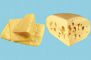 切开的奶酪免抠png透明图层素材