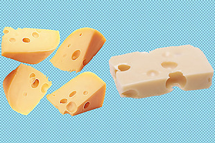 几块奶酪免抠png透明图层素材