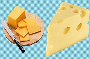 黄色奶酪免抠png透明图层素材