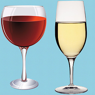 高脚杯葡萄酒免抠png透明图层素材