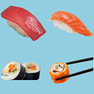 生鱼片寿司免抠png透明图层素材