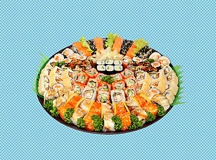 寿司摆盘免抠png透明图层素材