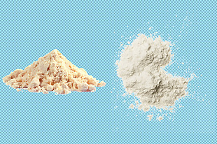 两种面粉免抠png透明图层素材