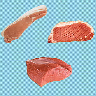 新鲜猪肉免抠png透明图层素材