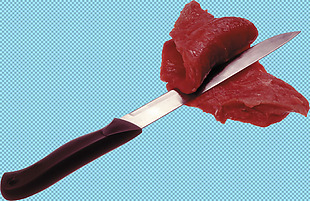 刀切肉片免抠png透明图层素材