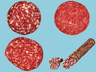 红色香肠腊肠免抠png透明图层素材