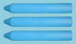 蓝色粉笔免抠png透明图层素材