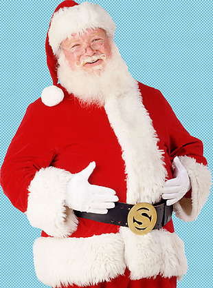 微笑的圣诞老人免抠png透明图层素材