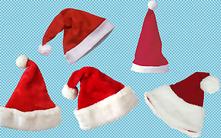 圣诞素材圣诞帽子免抠png透明图层素材
