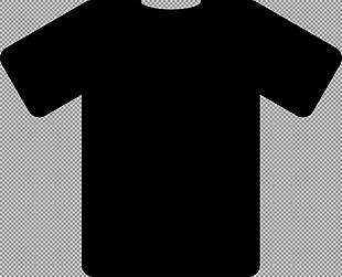 黑色T恤衫免抠png透明图层素材