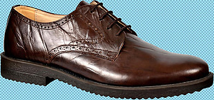 棕色男皮鞋免抠png透明图层素材