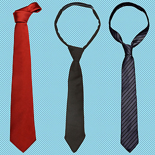 三种男士领带免抠png透明图层素材
