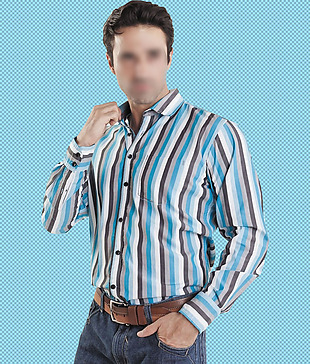 条纹正式衬衫免抠png透明图层素材