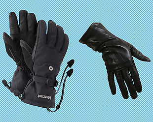 黑色专业手套免抠png透明图层素材