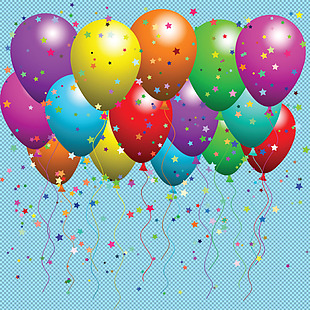 彩色庆典气球免抠png透明图层素材
