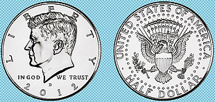 两枚外国硬币免抠png透明图层素材