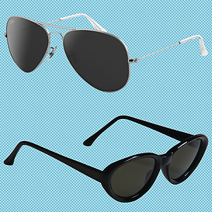 黑色太阳眼镜免抠png透明图层素材