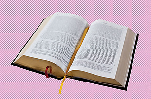 展开的圣经免抠png透明图层素材