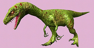 恐怖的恐龙免抠png透明图层素材