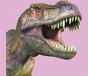 呲牙咧嘴的恐龙免抠png透明图层素材
