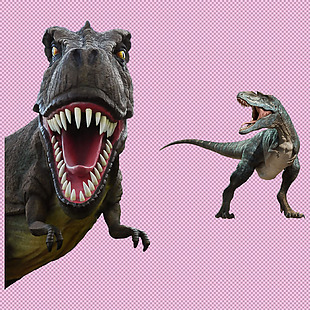 凶恶的恐龙免抠png透明图层素材