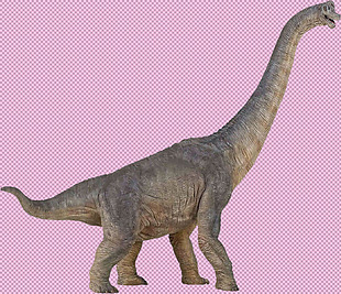 长脖子大恐龙免抠png透明图层素材
