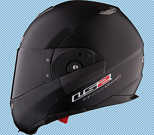 黑色漂亮摩托车头盔免抠png透明素材
