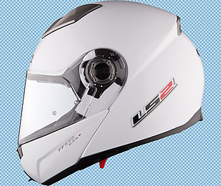 白色摩托车头盔免抠png透明图层素材