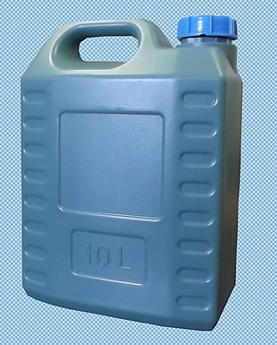 蓝色塑料汽油罐免抠png透明图层素材