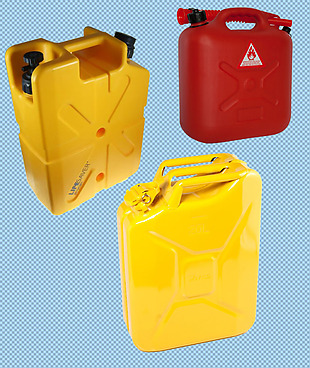 黄色红色汽油罐免抠png透明图层素材
