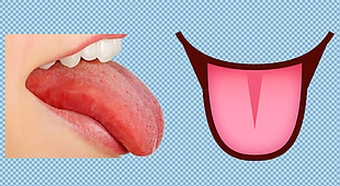 女人的舌头免抠png透明图层素材