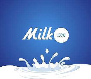牛奶广告素材
