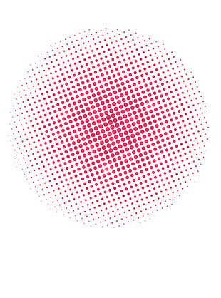 红色圆点点圆形png元素素材