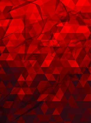 红色晶格化几何背景