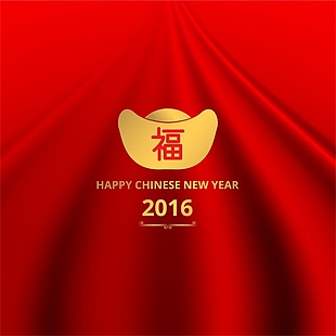 中国红色传统新年春节矢量素材